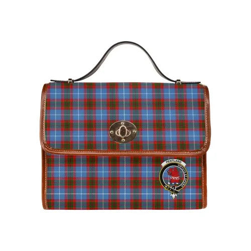 Scottish Pentland Clan Crest Tartan Waterproof Canvas Bag Tartan Plaid 1