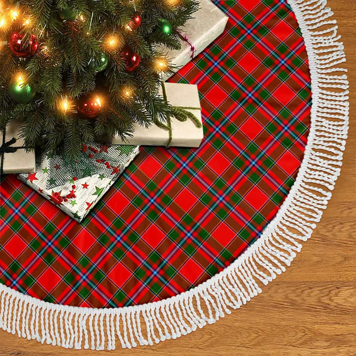 Scottish Perthshire District Clan Tartan Christmas Tree Skirt Tassels 2 Tartan Plaid