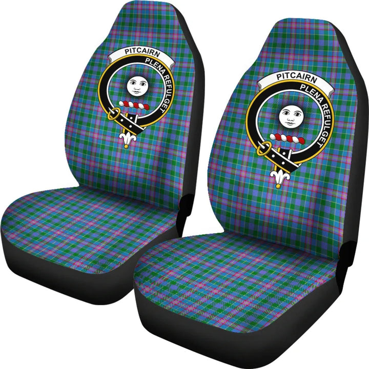 Scottish Pitcairn Clan Crest Tartan Car Seat Covers 1