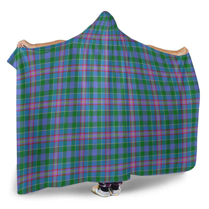 Scottish Pitcairn Hunting Clan Tartan Hooded Blanket Tartan Plaid 2
