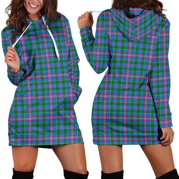 Scottish Pitcairn Hunting Clan Tartan Hoodie Dress