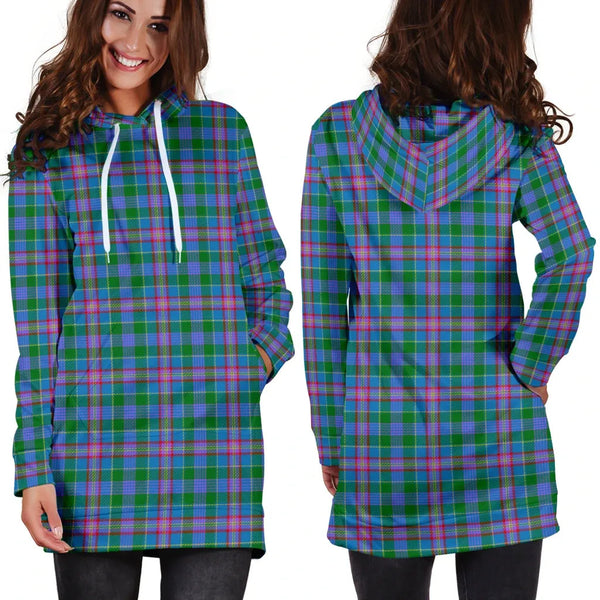 Scottish Pitcairn Hunting Clan Tartan Hoodie Dress
