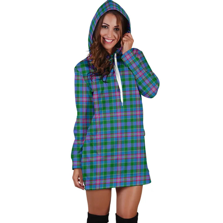 Scottish Pitcairn Hunting Clan Tartan Hoodie Dress