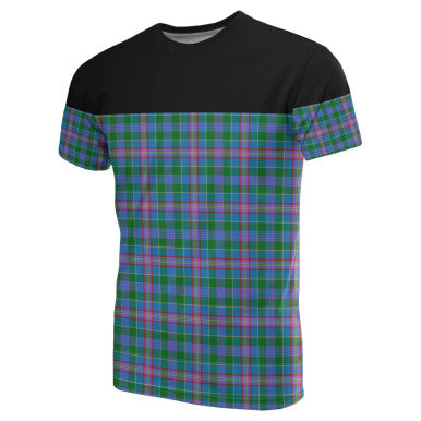 Scottish Pitcairn Hunting Clan Tartan T-Shirt Horizontal Style Front Side Tartan Plaid