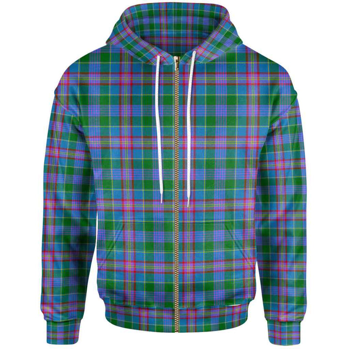 Scottish Pitcairn Hunting Clan Tartan Hoodie Zip Tartan Plaid
