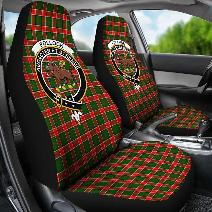 Scottish Pollock Clan Crest Tartan Car Seat Covers 3