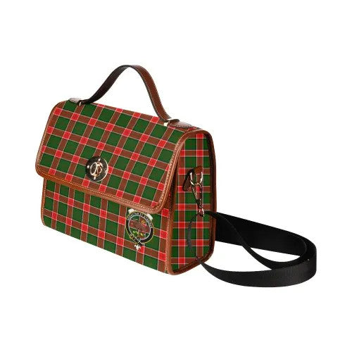 Scottish Pollock Clan Crest Tartan Waterproof Canvas Bag Tartan Plaid 4