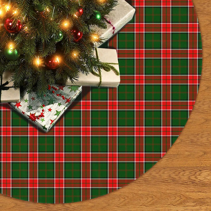 Scottish Pollock Modern Clan Tartan Christmas Tree Skirt No Tassels 2 Tartan Plaid