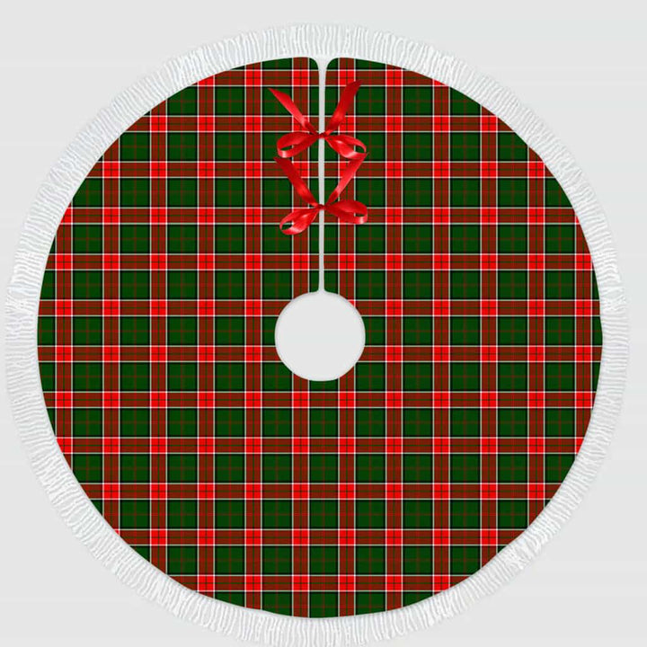 Scottish Pollock Modern Clan Tartan Christmas Tree Skirt Tassels 1 Tartan Plaid