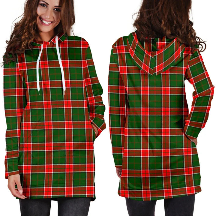 Scottish Pollock Modern Clan Tartan Hoodie Dress