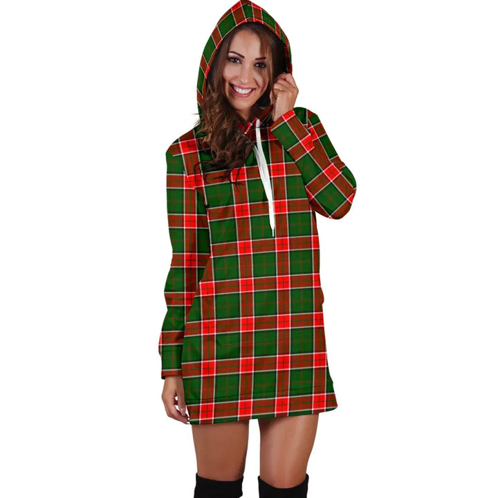 Scottish Pollock Modern Clan Tartan Hoodie Dress