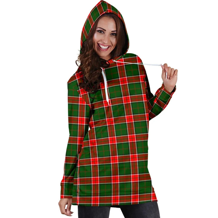 Scottish Pollock Modern Clan Tartan Hoodie Dress