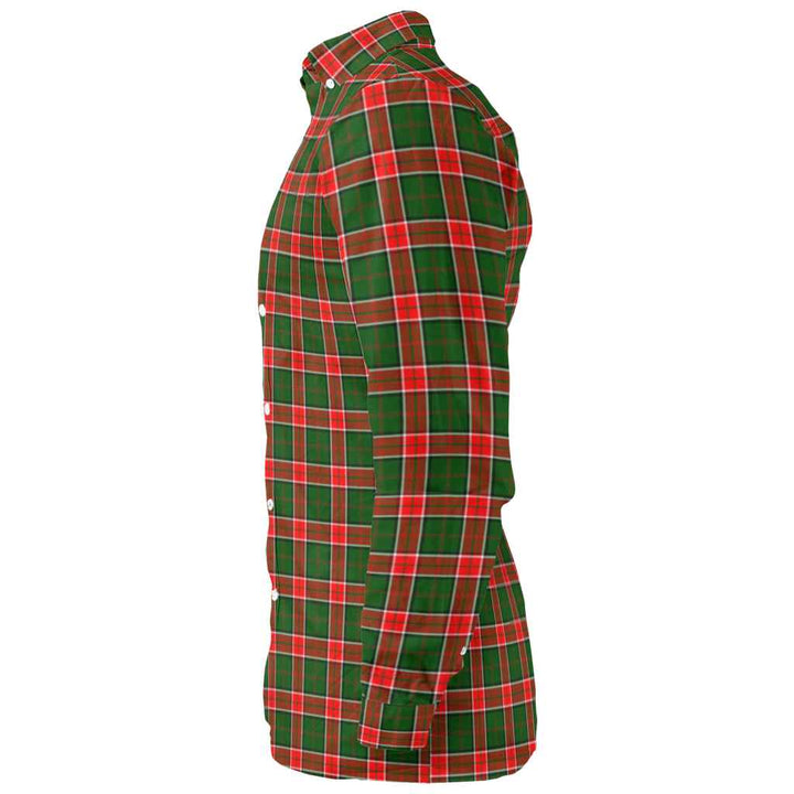 Scottish Pollock Modern Clan Tartan Long Sleeve Shirt Tartan Plaid