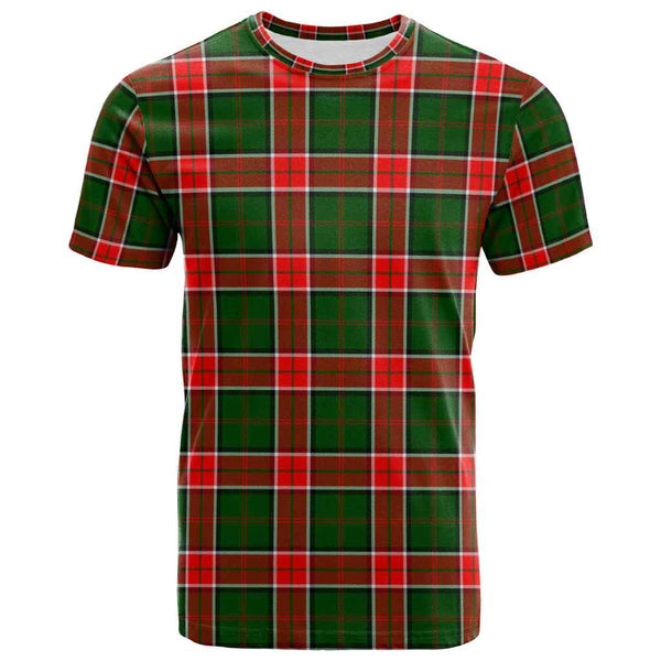 Scottish Pollock Modern Clan Tartan T-Shirt Front Side Tartan Plaid