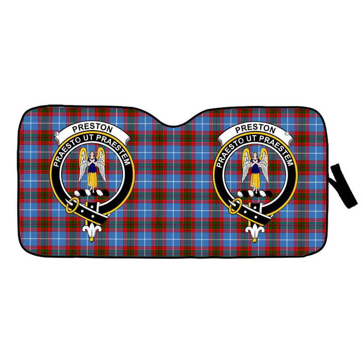 Scottish Preston Clan Crest Tartan Car Windshield Sun Shade Tartan Plaid 1