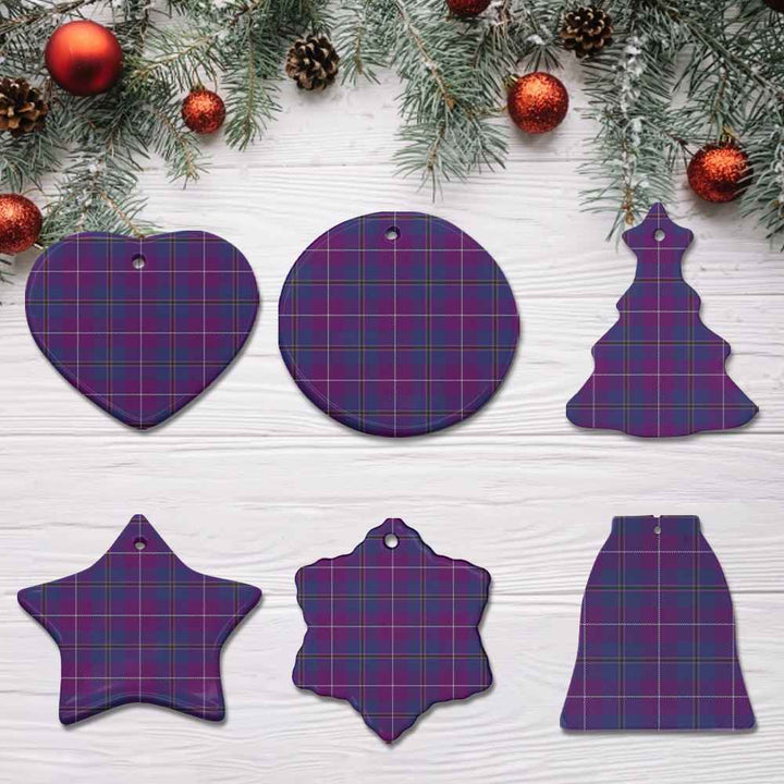 Scottish Pride of Glencoe Clan Tartan Ceramic Ornament All Tartan Plaid