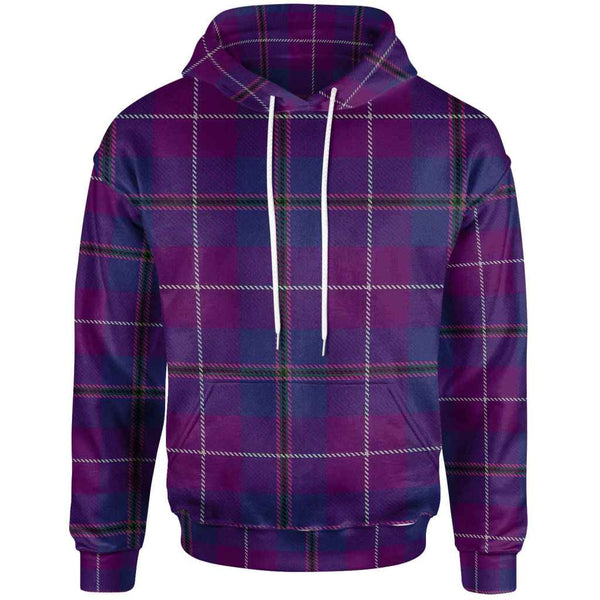 Scottish Pride of Glencoe Clan Tartan Hoodie Front Side Tartan Plaid