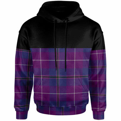 Scottish Pride of Glencoe Clan Tartan Hoodie - Horizontal Style Front Side Tartan Plaid
