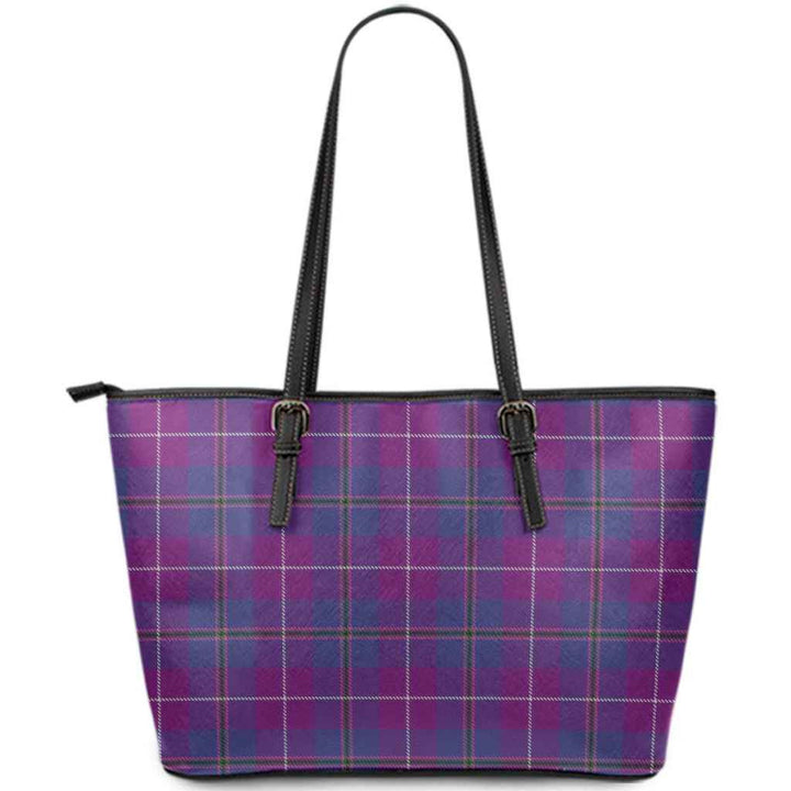 Scottish Pride of Glencoe Clan Tartan Leather Tote Tartan Plaid