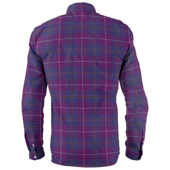 Scottish Pride of Glencoe Clan Tartan Long Sleeve Shirt Back Side Tartan Plaid