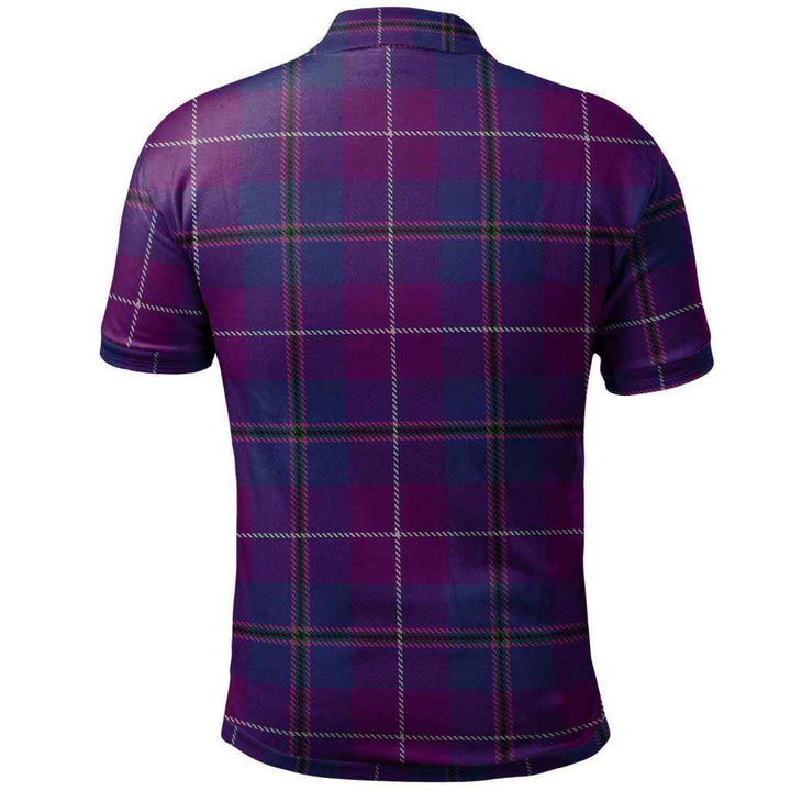 Scottish Pride of Glencoe Clan Tartan Polo Shirt Back Side Tartan Plaid
