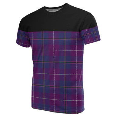 Scottish Pride of Glencoe Clan Tartan T-Shirt Horizontal Style Front Side Tartan Plaid