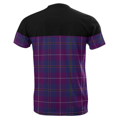 Scottish Pride of Glencoe Clan Tartan T-Shirt Horizontal Style Back Side Tartan Plaid