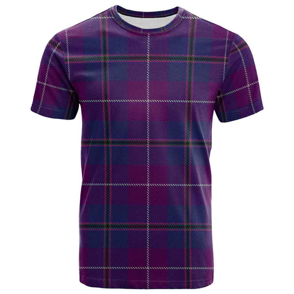 Scottish Pride of Glencoe Clan Tartan T-Shirt Front Side Tartan Plaid