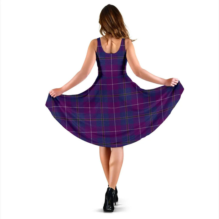 Scottish Pride of Glencoe Clan Tartan Women Midi Dress