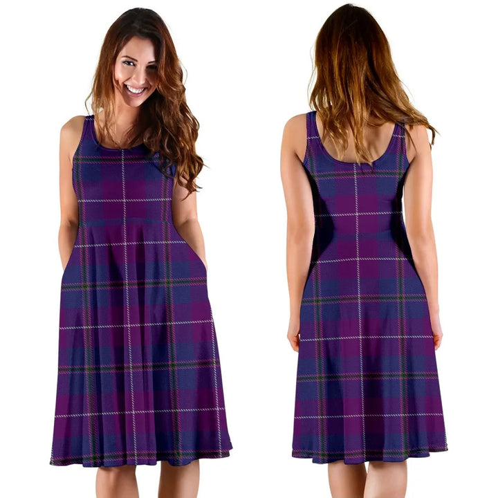Scottish Pride of Glencoe Clan Tartan Women Midi Dress