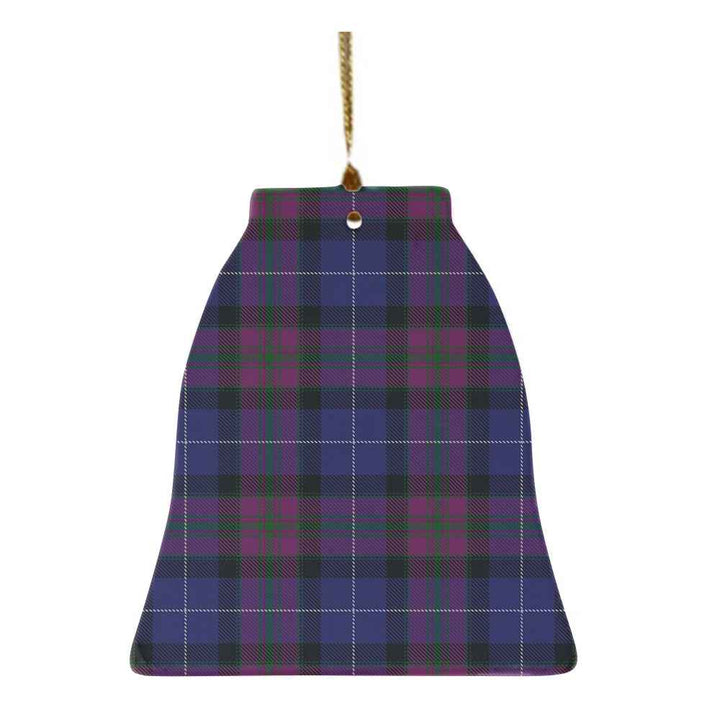 Scottish Pride of Scotland Clan Tartan Ceramic Ornament Bell Shape Tartan Plaid