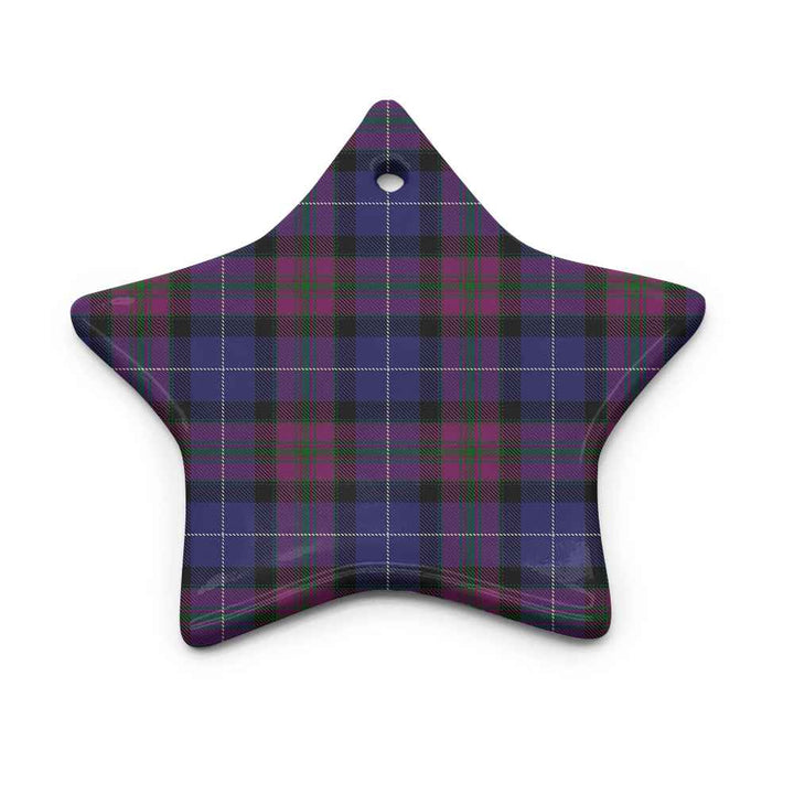 Scottish Pride of Scotland Clan Tartan Ceramic Ornament Star Shape Tartan Plaid