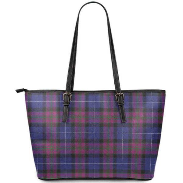 Scottish Pride of Scotland Clan Tartan Leather Tote Tartan Plaid