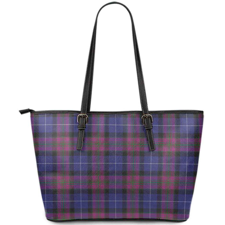 Scottish Pride of Scotland Clan Tartan Leather Tote Tartan Plaid