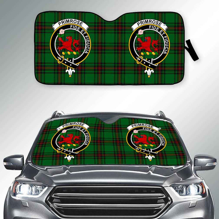 Scottish Primrose Clan Crest Tartan Car Windshield Sun Shade Tartan Plaid 2