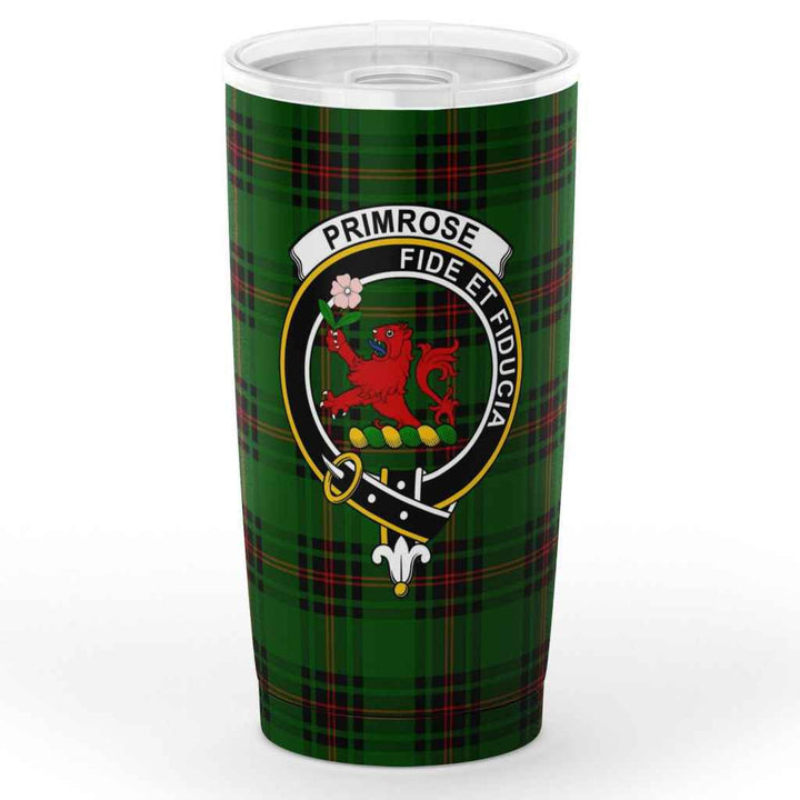 Scottish Primrose Clan Crest Tartan Insulated Tumbler Tartan Plaid 1