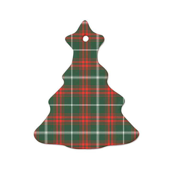 Scottish Prince of Wales Clan Tartan Ceramic Ornament  Tree Shape Tartan Plaid