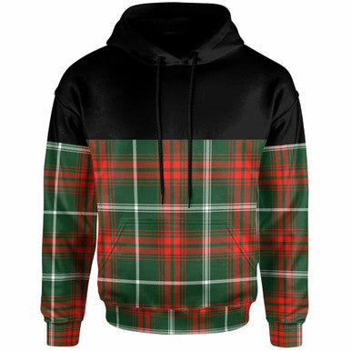 Scottish Prince of Wales Clan Tartan Hoodie - Horizontal Style Front Side Tartan Plaid