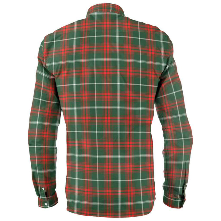 Scottish Prince of Wales Clan Tartan Long Sleeve Shirt Back Side Tartan Plaid