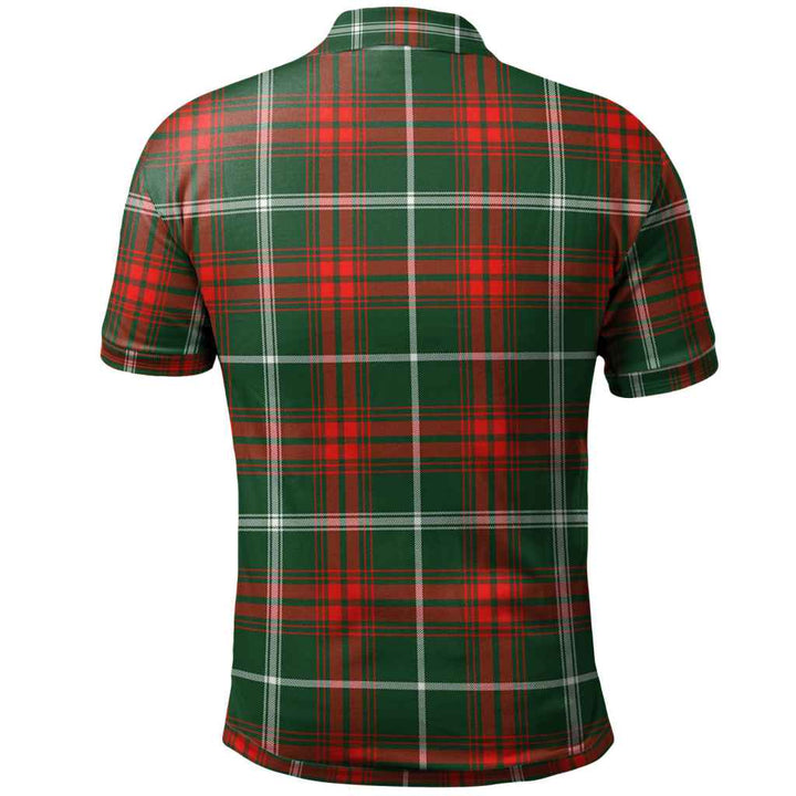 Scottish Prince of Wales Clan Tartan Polo Shirt Back Side Tartan Plaid