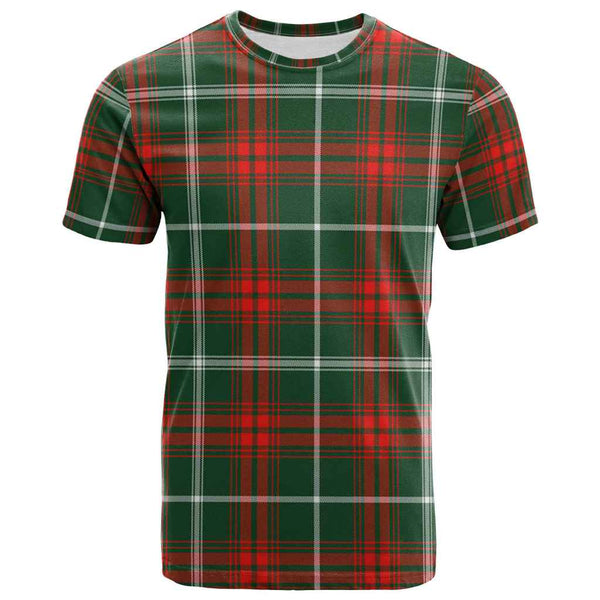 Scottish Prince of Wales Clan Tartan T-Shirt Front Side Tartan Plaid