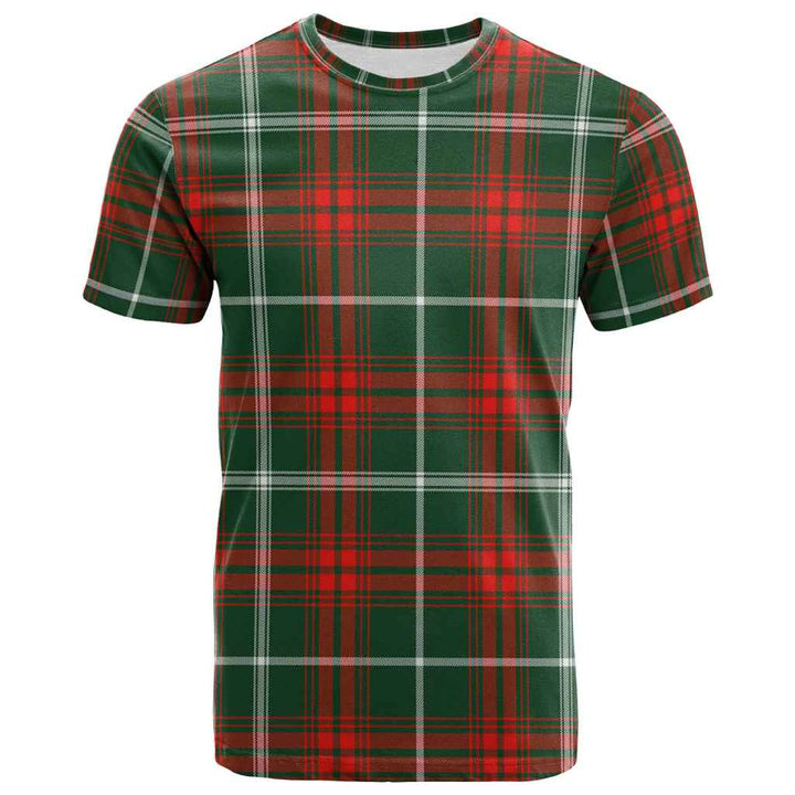 Scottish Prince of Wales Clan Tartan T-Shirt Front Side Tartan Plaid