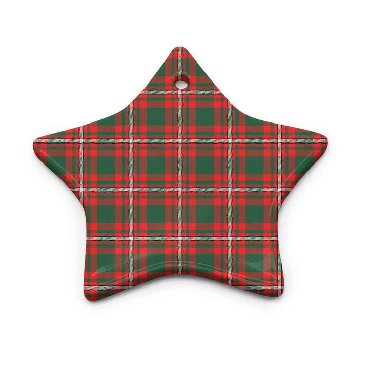 Scottish Princess Margaret Clan Tartan Ceramic Ornament Star Shape Tartan Plaid