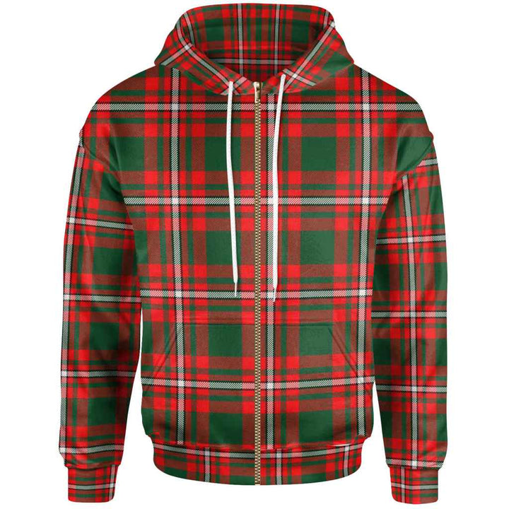 Scottish Princess Margaret Clan Tartan Hoodie Zip Tartan Plaid