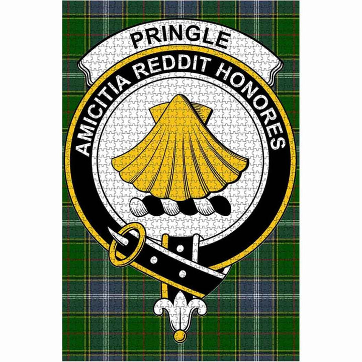 Scottish Pringle Clan Crest Tartan Jigsaw Puzzle 1