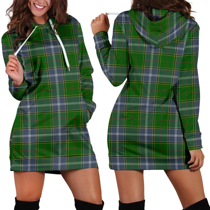 Scottish Pringle Clan Tartan Hoodie Dress
