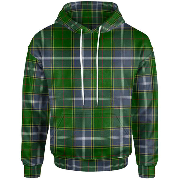 Scottish Pringle Clan Tartan Hoodie Front Side Tartan Plaid