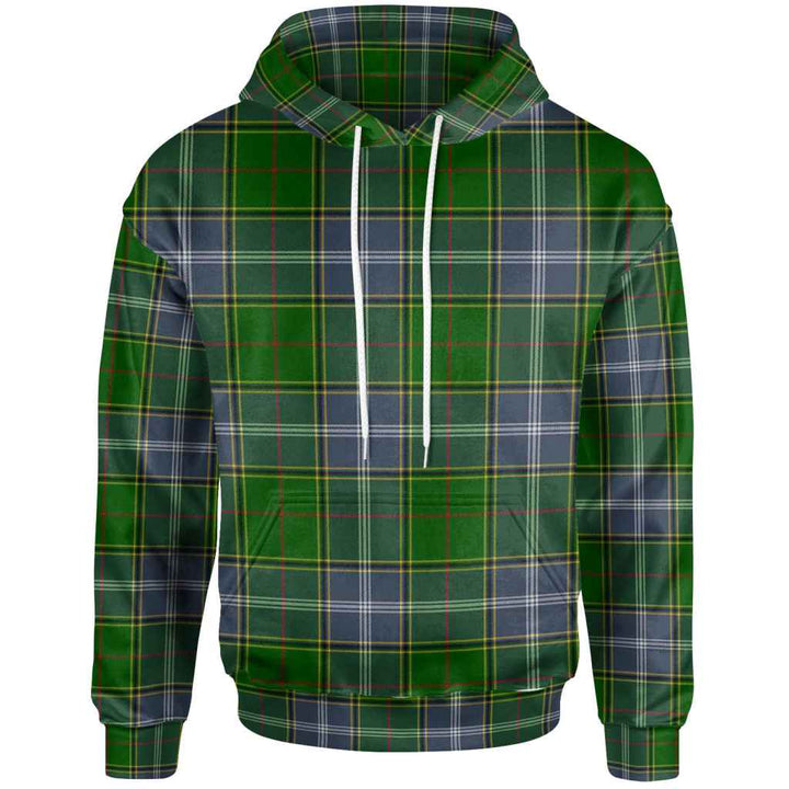 Scottish Pringle Clan Tartan Hoodie Front Side Tartan Plaid