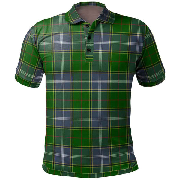Scottish Pringle Clan Tartan Polo Shirt Front Side Tartan Plaid