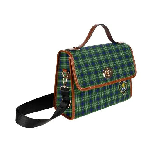 Scottish Purves Clan Crest Tartan Waterproof Canvas Bag Tartan Plaid 3